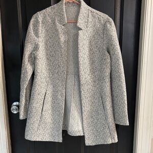 Women's Gray Herringbone Coat size large